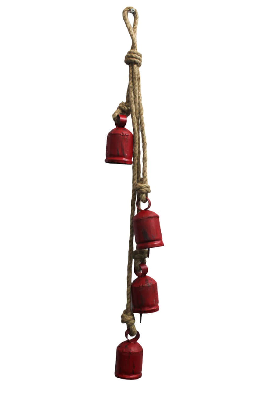Decorative Hand Painted Indian Metal Bells for Garden